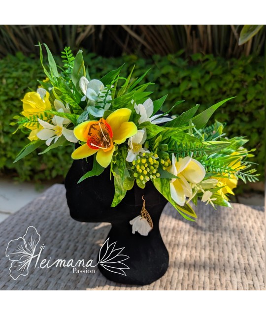 Couronne jaune et blanche