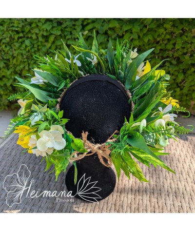 Couronne jaune et blanche