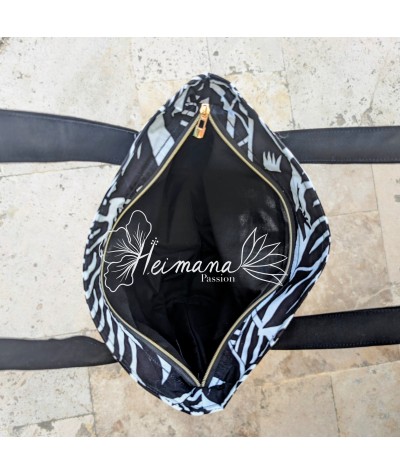 Sac cabas noir et blanc