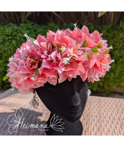 Couronne bougainvilliers rose