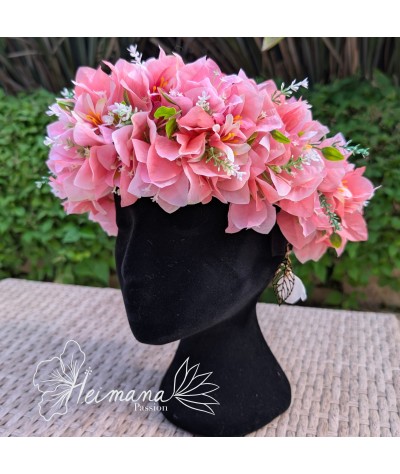 Couronne bougainvilliers rose