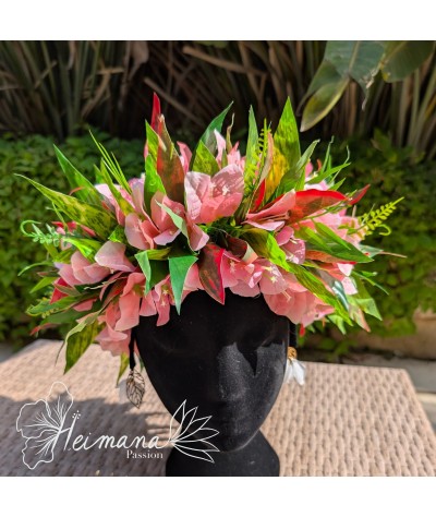 Couronne bougainvilliers rose