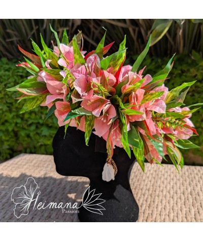 Couronne bougainvilliers rose