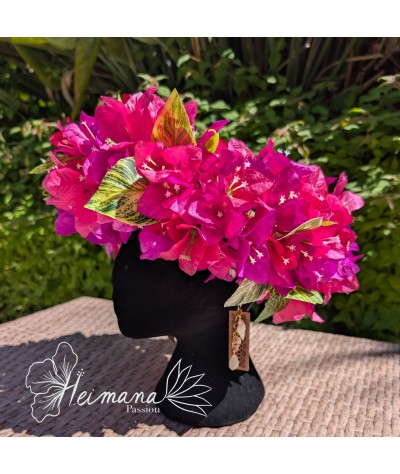 Couronne légère bougainvilliers fuschia