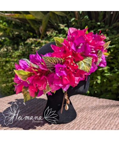 Couronne légère bougainvilliers fuschia