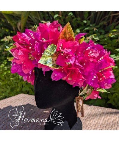 Couronne légère bougainvilliers fuschia