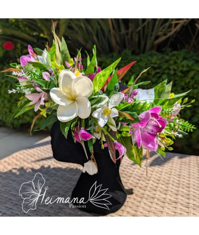 Couronne parme, violette et blanche