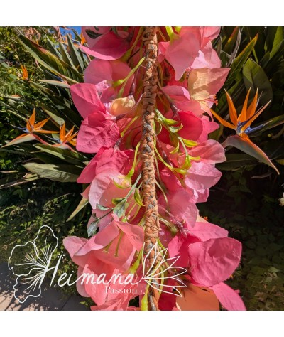 Couronne légère bougainvilliers rose
