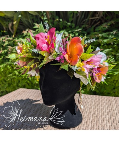 Couronne fine multicolore