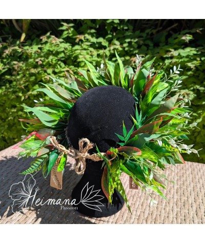 Couronne homme feuillue