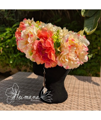 Couronne type hawaïenne orange