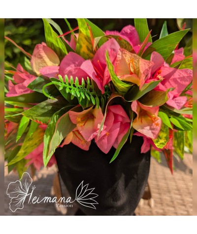 Couronne bougainvilliers rose clair