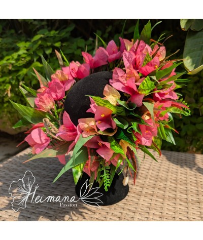 Couronne bougainvilliers rose clair