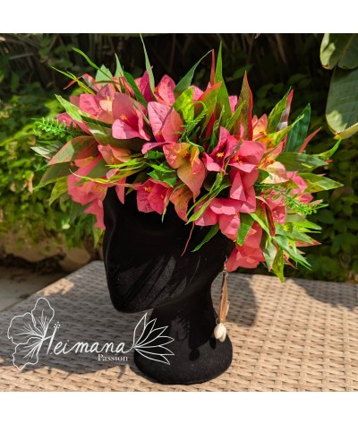 Couronne bougainvilliers rose clair