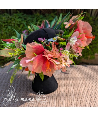 Couronne hibiscus rose clair