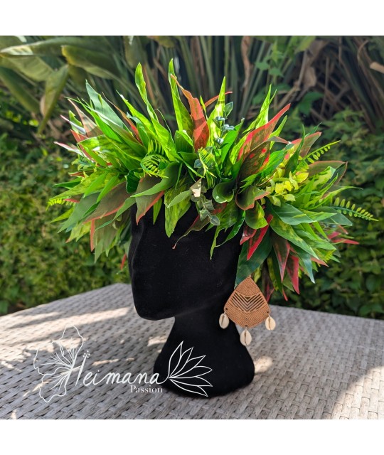 Couronne homme feuillue