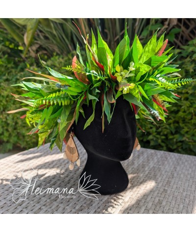 Couronne homme feuillue